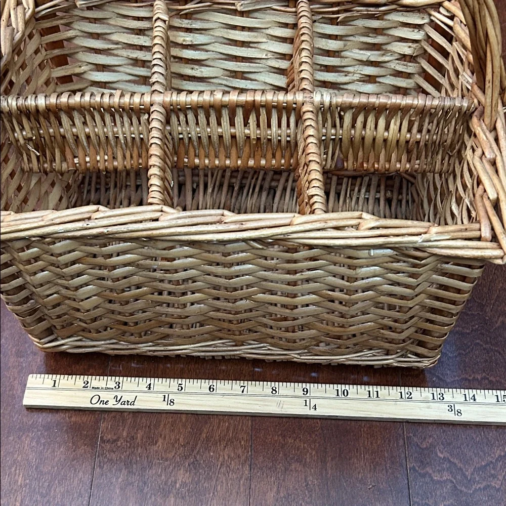 Vintage Rustic Woven Wine Basket with Handle, Super Versatile, Made in Portugal